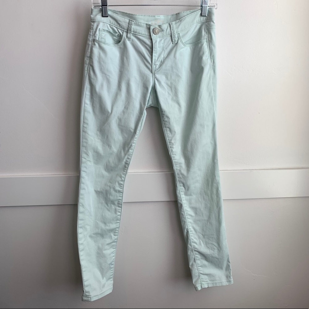 LOFT Light Green Modern Skinny Jeans